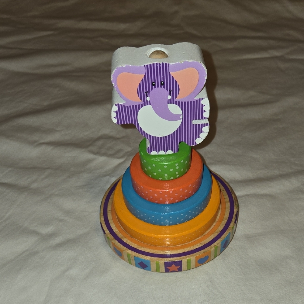 Melissa & Doug Vibrant Elephant Stacking Toy